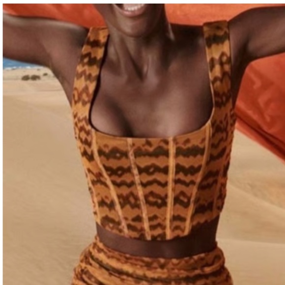 XS - Zara Abstract Corset Top - Picture 6 of 7